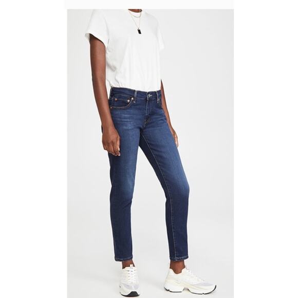 Levis Jeans Womens 14 Blue Perfect Waist 525 Straight Leg Denim Cotton - Picture 1 of 11